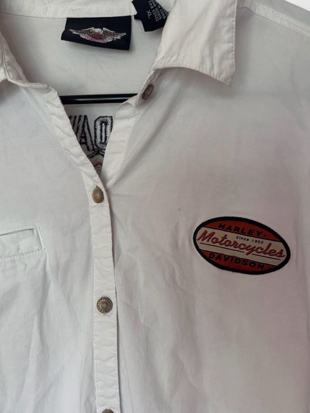 Long Sleeve Harley Davidson Button Up